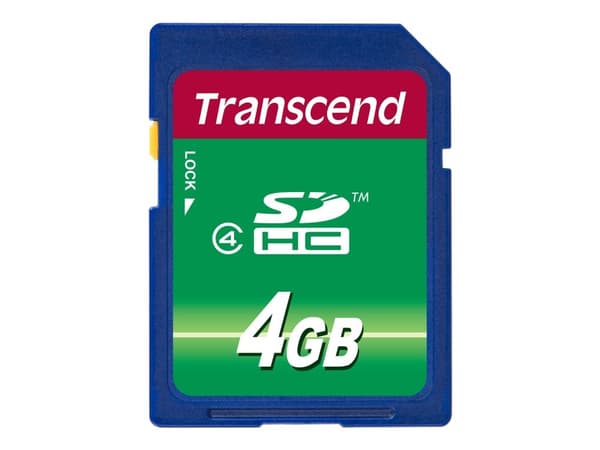 TRANSCEND 4GB SDHC Karte Class 4