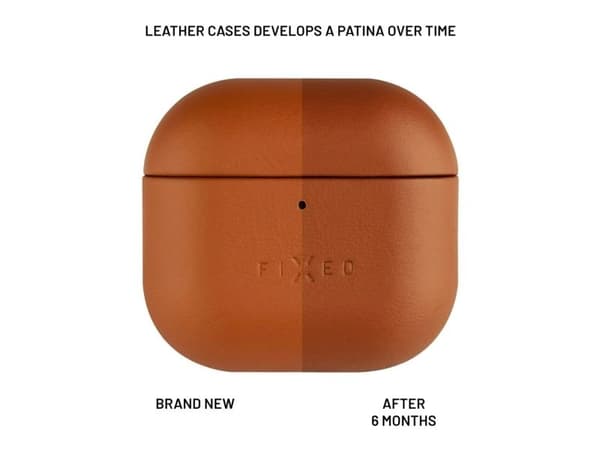 FIXED PodsLeather, Etui, Lær, Mikrofiber, Brun