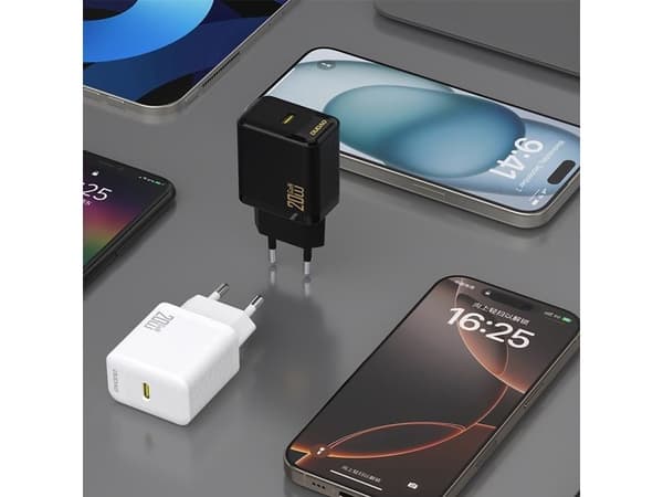 Dudao A26LEU Adapter 20Watt 1xUSB-C (1m USB-C to Lightning cable included) Sort