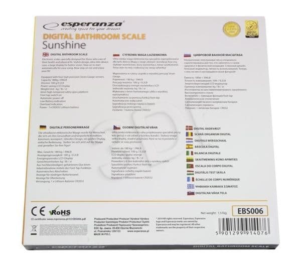 Esperanza SUNSHINE - Badrumsvåg