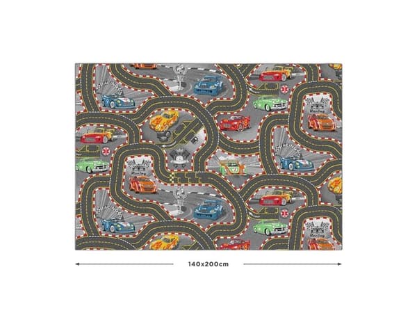 Leikkimatto - Kilparata - 140 x 200 cm