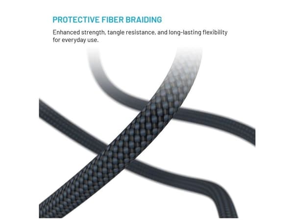 FIXED FIXDB-CCL2-GR, 2 m, USB C, USB C/Lightning, USB 2.0, 4,8 Gbit/s, Svart