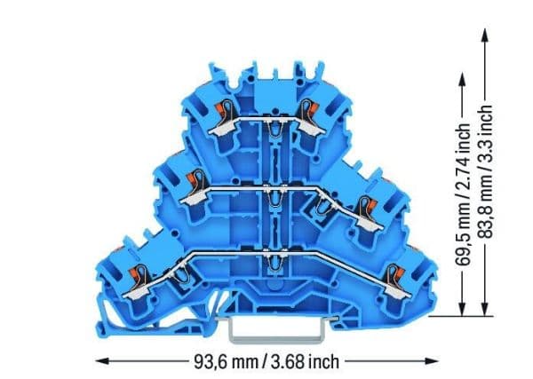 Wago 2202-3204, 5,2 mm, 93,6 mm, 50 styck