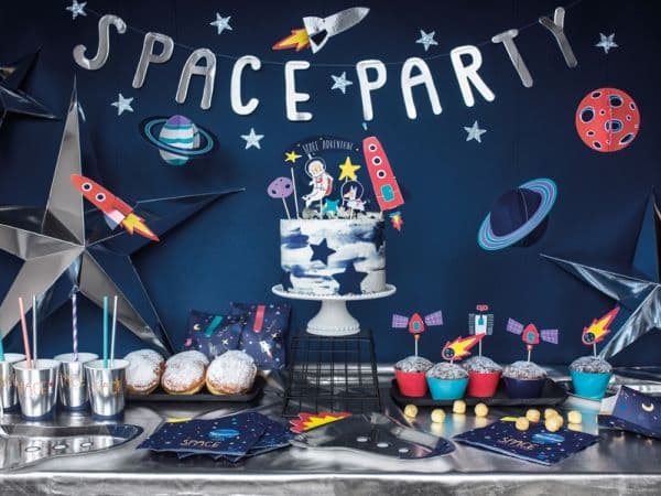 PartyDeco TNSP6, Lunsjpose, Barn, Blå, Flerfarget, Papir, Bilde, Rektangulær