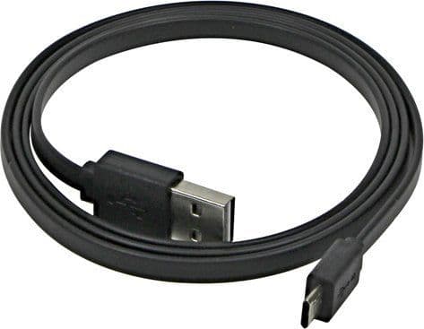 Neutralle USB-A - microUSB kaapeli 1 m Musta