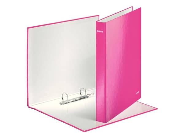 Ringperm Leitz WOW A4+ 2DR/25mm rosa - (10 stk.)
