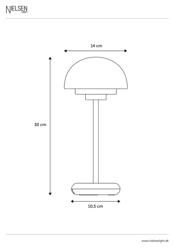 BORDLAMPE TOSCANA LAJIKE