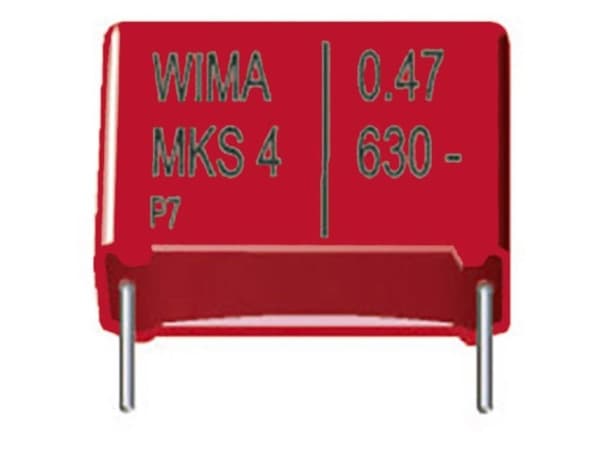 WIMA MKS4O136806F00KSSD, Fixed capacitor, Kalvo, Tilavuus, DC, Punainen, 680 nF