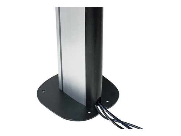 B-TECH - Monteringskomponent (bolt-down floor base) - fast - robust stål - svart