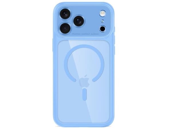 Tech-Protect MagPeak MagSafe CC Case for iPhone 18 Pro Max / 17 Pro Max - Clear Blue