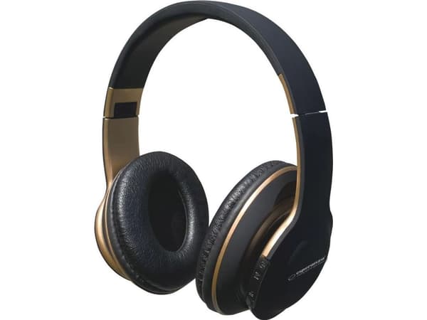 Esperanza EH220 Bluetooth-hovedtelefoner med hovedbøjle, sort