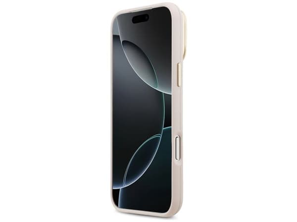 Guess Grained Big 4G &amp; Stand Camera Case for iPhone 17 Pro Max - Pink