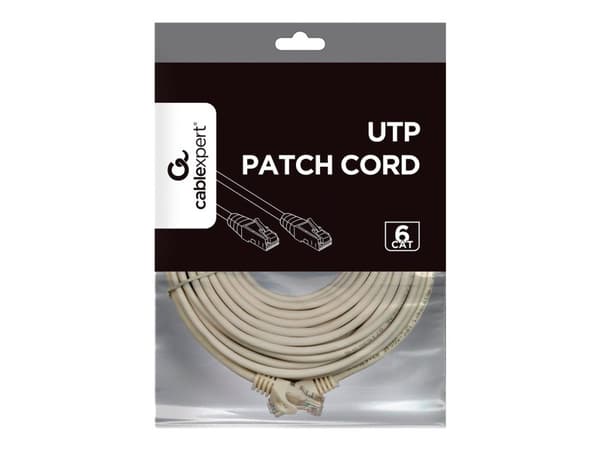 Cablexpert - Patchkabel - RJ-45 (han) til RJ-45 (han) - 30 m - UTP - CAT 6 - booted - grå