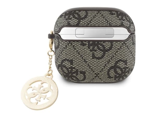 Guess 4G Strass Charm Case for AirPods 4 - Brown