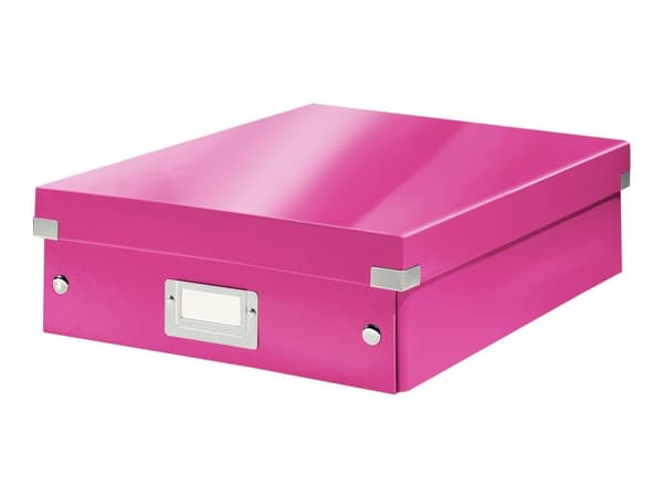 Leitz Click & Store WOW Medium - Förvaringsbox - rosa