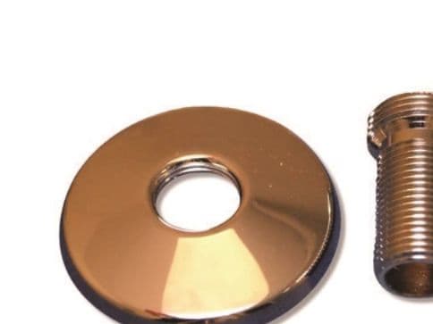 3/4" x 1/2" Excentrisk forskruning ø70 mm roset
