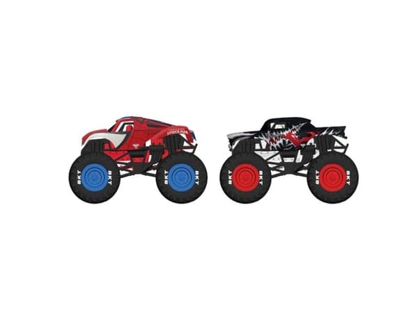 Monster Jam 1:64 Marvel 2-pakk - Spider Man:Venom