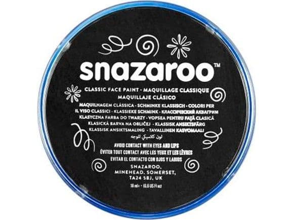 Ansiktsfärg svart 18 ml