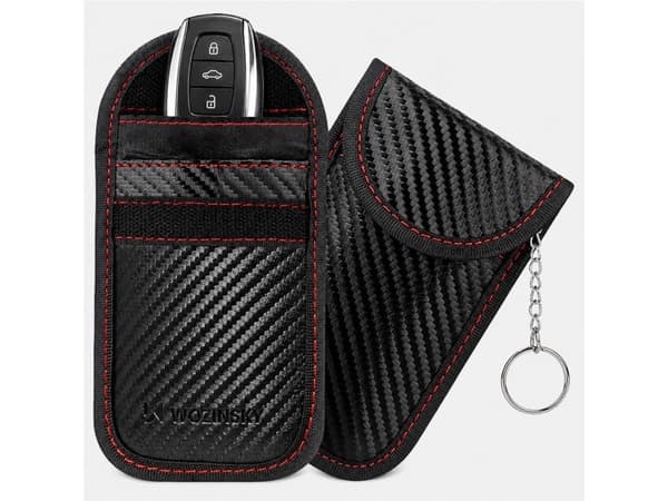 Wozinsky WPB-R14 RFID Blocking Case for Keyless Keys 14x9 cm - Black