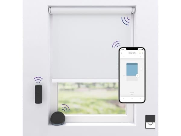 MotionBlinds Wireless Electric Black-Out Rollerblind 80x190cm - White