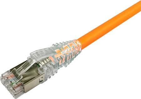 NETCONNECT patchkabel Kat 6A S/FTP PiMF, 0,5 m orange, LSZH