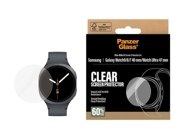 PanzerGlass - Skjermbeskyttelse for smart armbåndsur - glass