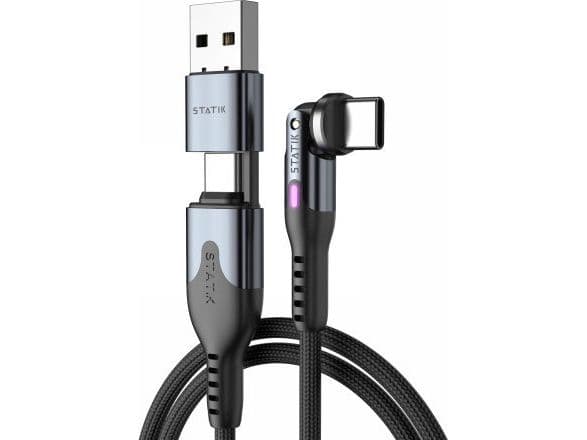 USB-C til USB-C-kabel STATIK USB-C, 3 m, svart (PUP-0455-10FT-CC)