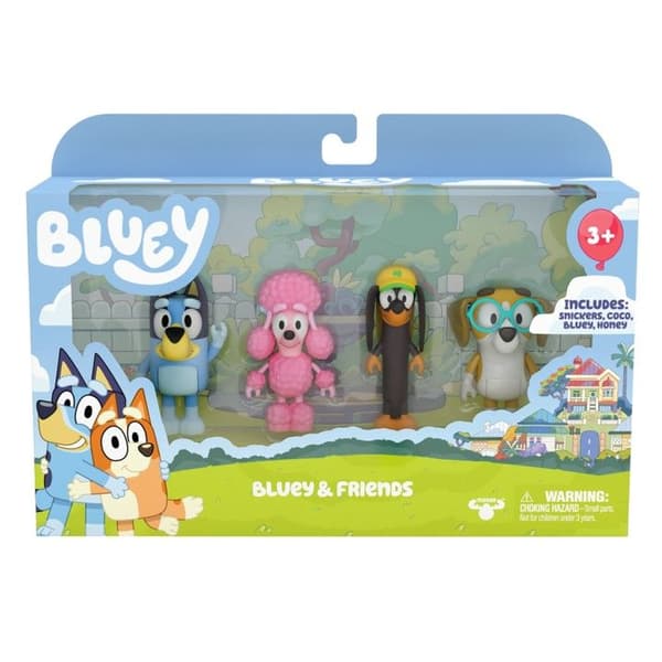 Bluey Figures 4 pk, S1, 2 assort.