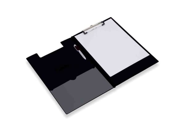 Rapesco Foldover Clipboard, PVC, Svart, A4