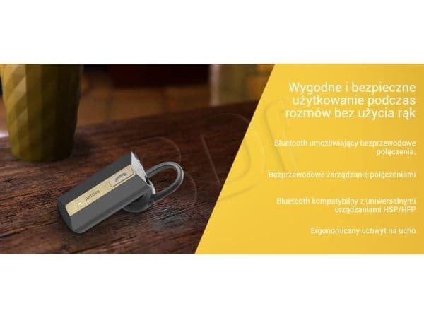 Philips SHB1202 - Headset - öronknopp - Bluetooth - trådlös