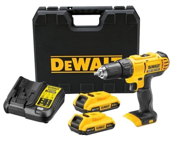 DEWALT borrmaskin 18V DCD771D2 2x2,0Ah
