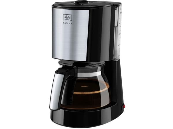 Melitta Enjoy Top - Kaffemaskiner - 15 kopper - sort/rustfrit stål