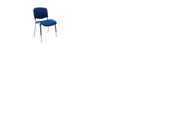 Comfort Basic stol med blankt understell, blå