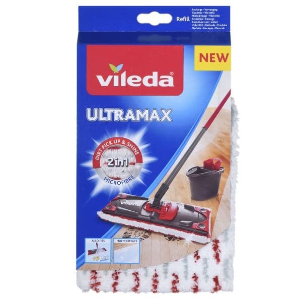 Vileda UltraMax mikrofibermoppklädsel 2-i-1-påfyllning