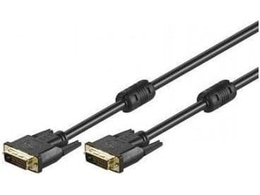 Techly 15m DVI-D, 15 m, DVI-D, DVI-D, Hankjønn, Hankjønn, Sort