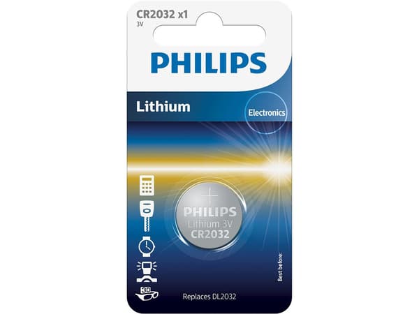 Philips CR2032 Knapcelle batteri 3V