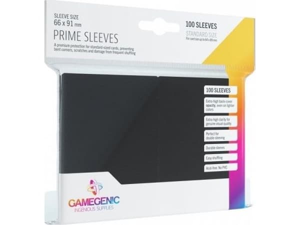 GameGenic Prime Sleeves Black