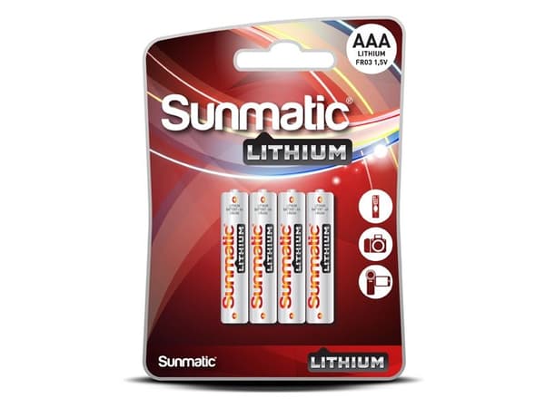 Sunmatic lithium bat. aaa 1,5 V