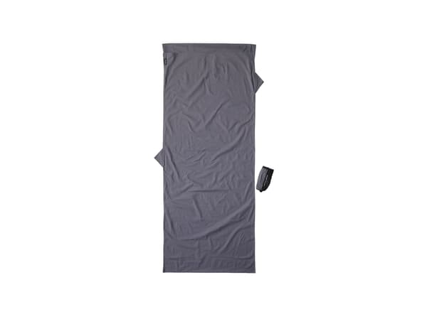 Cocoon lätt rese sovsäck, rektangulär, 220 x 90 cm, 100% bomull, elefantgrå