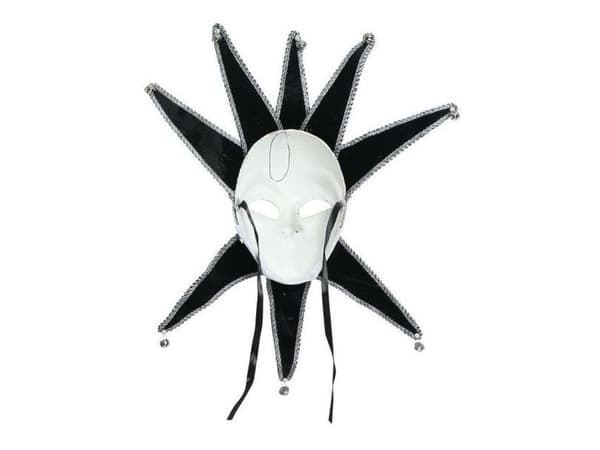 svart venetiansk mask