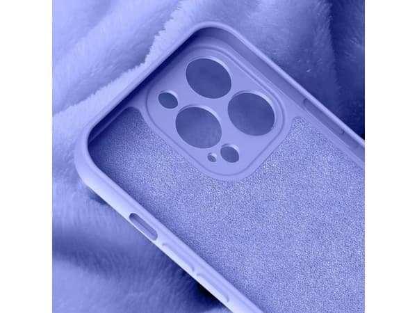 Siliconfodral iPhone 14 Plus silikonfodral - lila
