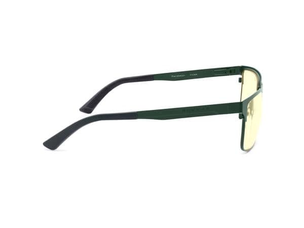 Gunnar Optiks Pendleton, Unisex, Oval, Mode, Grön, Rostfritt stål, Bärnsten