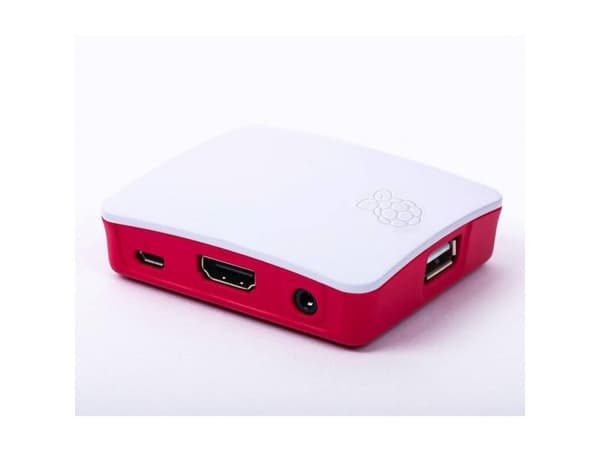 Raspberry Pi® RASPBERRY PI3A+ CASE SBC-kabinett, egnet for: Raspberry Pi® A, Raspberry Pi® A+, Raspberry Pi® 3 A+ Rød, Hvit