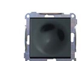 Afbryder SORT tra+A209:G220pp/1-pol snapp u./ramme ELKO PLUS - KUN TIL EXPORT