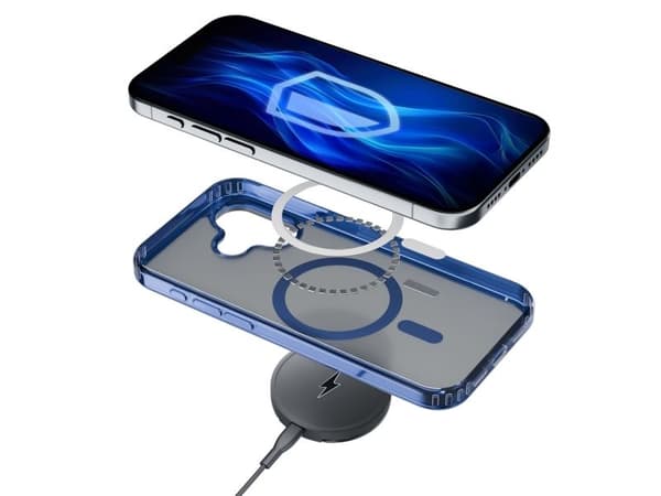 3MK Frosty MagCase-deksel blå til Apple iPhone 16 Plus