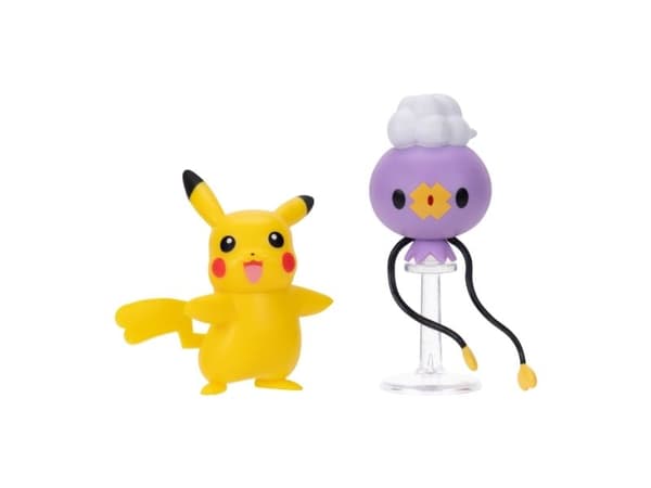 Pokémon battle figure Drifloon/Pikachu