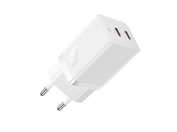 Baseus GaN5 Pro 40W 2xUSB-C Wall Charger - White