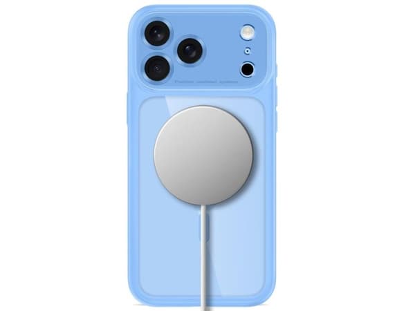 Tech-Protect MagPeak MagSafe CC Case for iPhone 18 Pro Max / 17 Pro Max - Clear Blue