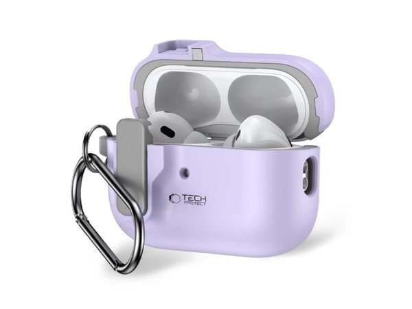 Tech-Protect TECH-PROTECT SLIM HOOK fodral för Apple AirPods Pro 1/2 lavender