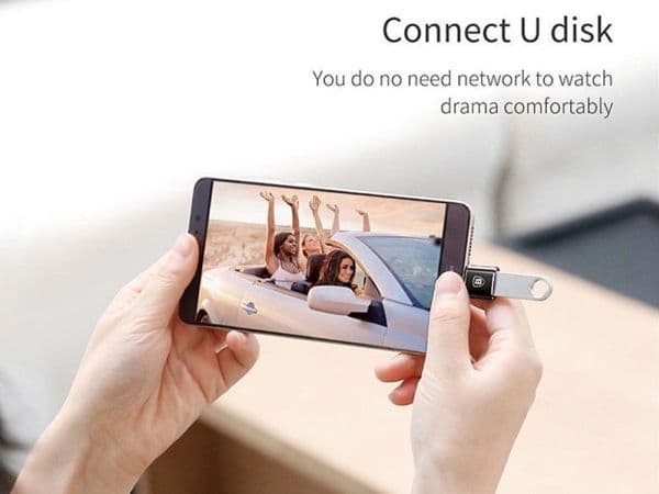 Baseus USB-C - USB-adapter svart (27625-uniw)